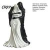 Synthetic Resin Ornaments Gothic Hugging Reaper Figurine, Black And White Skeleton Alternative Aesthetic Collectibles Statue for Bookshelves Desktop,