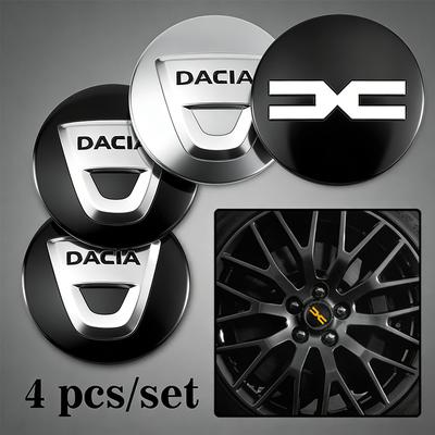 4Pcs 56mm Car Wheel Stickers Center Hub Cap Car Emblem Badge Decal For Dacia Duster Logan Sandero Stepway Dokker Lodgy MCV 2019