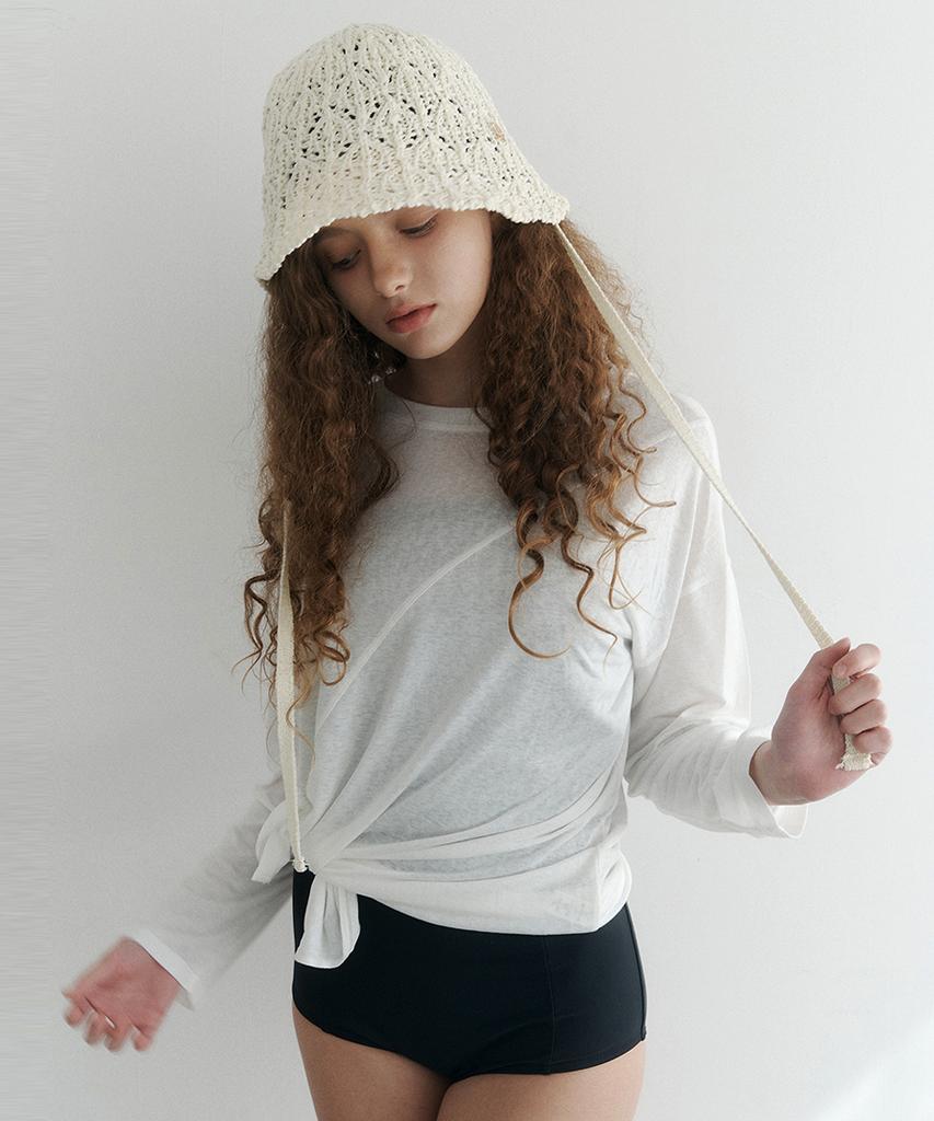 Judy And Paul Crochet String Hat (2 Colors)