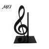 Elegant Music Symbol Display 3D Printed Treble Clef Bookends, Note Shelf Organizer, Non-Slip Modern Bookend Practical Desk Accessory with Stable