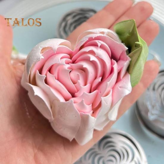 Boquillas rusas para manga pastelera con forma de rosa, de acero inoxidable, extragrandes, para glaseado y decoración de pasteles.