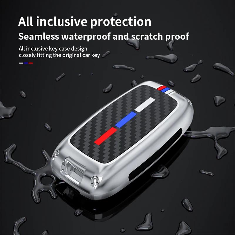 New Zinc Alloy for Toyota Yaris Ativ Raize Veloz Avanza Rush Perodua Daihatsu Malaysia Smart Remote Car Key Case Cover Keychain