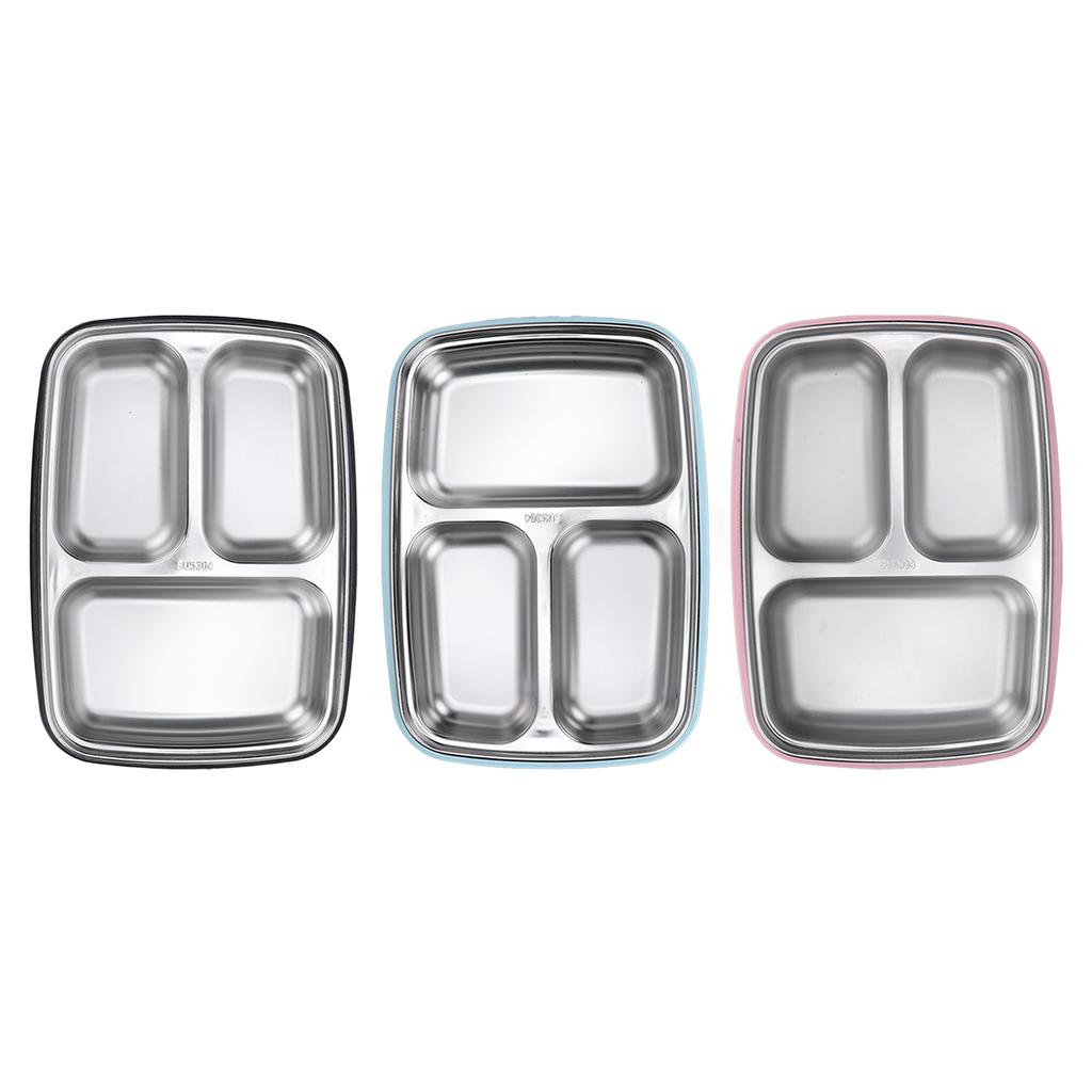 Kids Lunch Containers Thermal Insulation Lunch Box 304 Stainless Steel Four Sided Buckle Design for for School