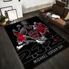 Michael Jordan Bulls Tribute Tapijtontwerp Antislip tapijt geschikt voor woonkamer- en slaapkamerbanken.