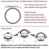 DPO3 38CM adatto per Skoda Octavia Rapid Kodiaq Kamiq KAROQ accessori coprivolante auto in fibra di carbonio scamosciato