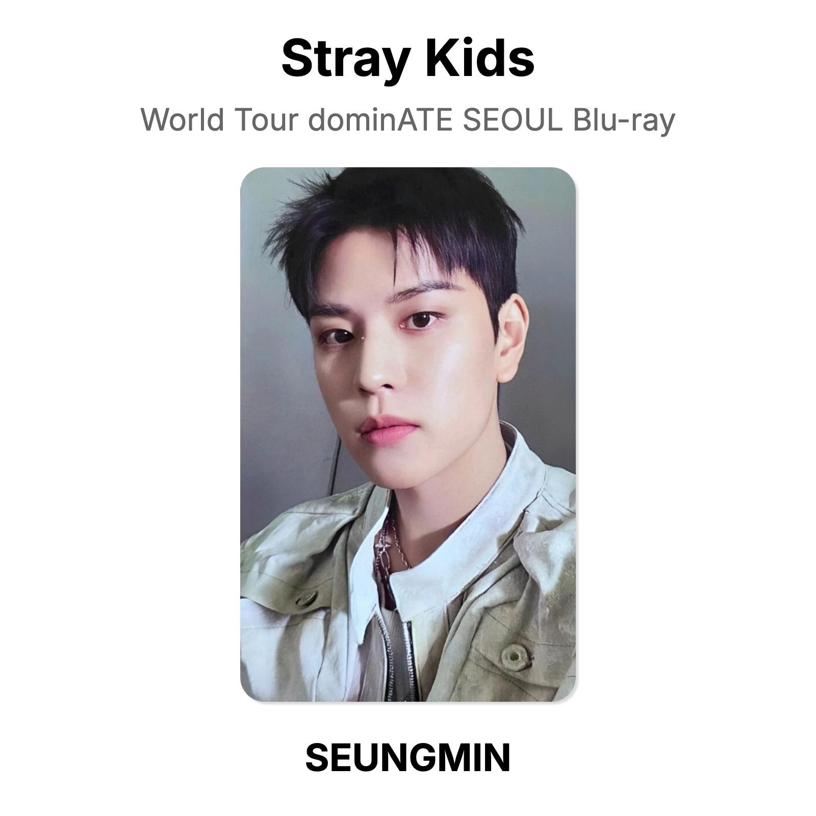 Stray Kids World Tour dominATE SEOUL Blu-ray Official Photocard SEUNGMIN
