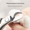 Dual-Use Round Mouth Nail Clippers for Cats & Dogs - Beginner Friendly, Double Hole Design