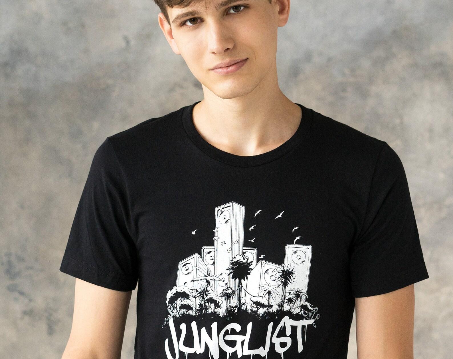 Junglist Sound System T-Shirt: Drum and Bass Graphic Tee S
