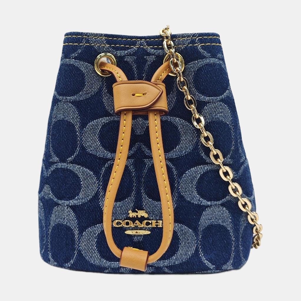 [Gebraucht] Kordelzug 12 Markenlogo Verschluss Stoff-Tragetasche Schultertasche Mini - Ausgezeichnet #1WBZU8M