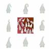 Hanging Tags Dwarf Keychain Pendant Mold DIY Santa Claus Mold Xmas Pendant Silicone Mold  Garden