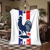 France national football team Print Flannel Blanket Soft Warm Sofa Bed Throw Blanket For Home Office Bedroom