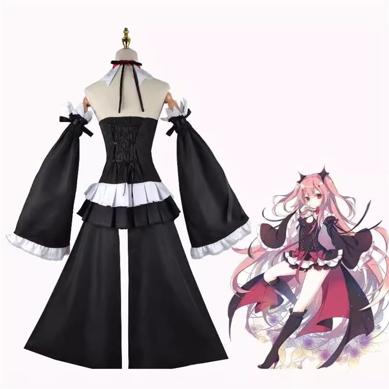 Anime Seraph of the end Krul Tepes Cosplay LolitaDress Vampire Costume Uniform