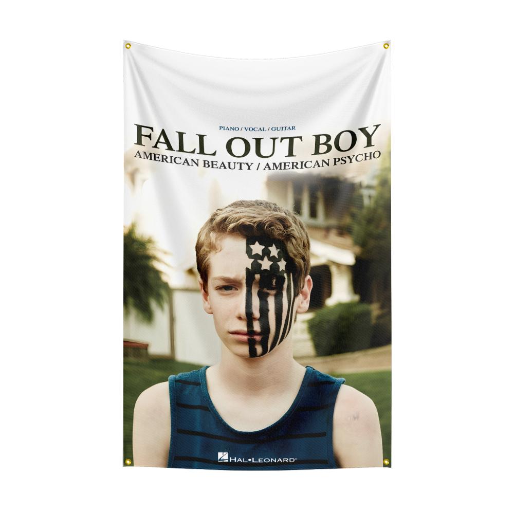 Ffall Out Boy Flag Rock Music Band Banner   Hd Printing Tapestry Exhibition Music Band Fans Garage Decor