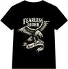 Motorcycle T Shirt Fearless Rider Eagle Biker Vintage Motorbike Graphic Tee