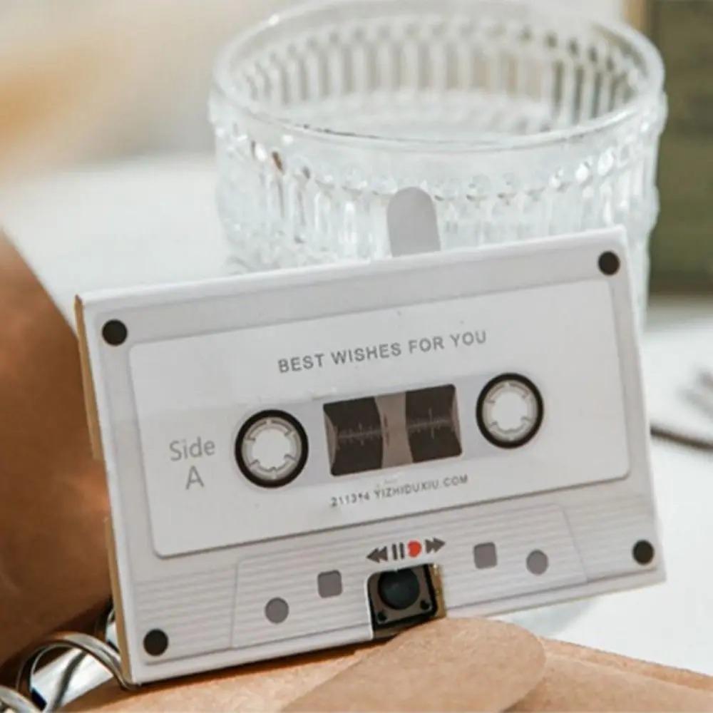 Stylish Message Recording Cassette Elegant Sound Greeting Card  Party Gift
