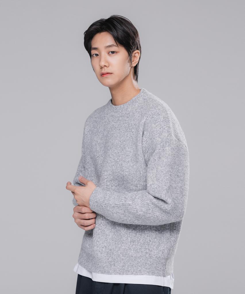 BAKKEN Wool Hazzi Classic Knit Bk8943_Gray