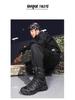 Men's Plus Size High-Top Tactical Combat Boots - Non-Slip Desert Outdoor Footwear