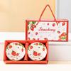 Strawberry Blue & White Ceramic Bowl Gift Set
