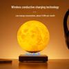 Walnut Wood Magnetic Levitation Moon Lamp: 3D Printed Smart Night Light