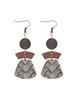 Bohemian Multi-layer Patchwork Geometric Cork Earrings