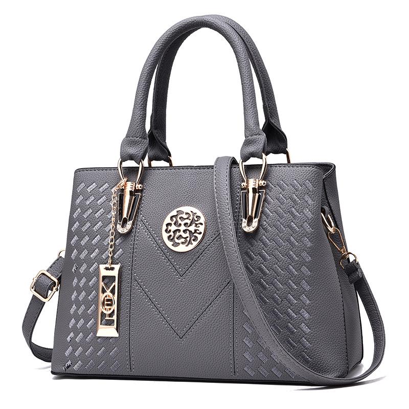 Stickerei Taschen Damen Leder Handtaschen KTY