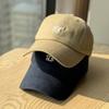 Korean-style all-season hat for men and women, with three-dimensional letter embroidery, soft-top baseball cap, casual and versatile, trendy duckbill