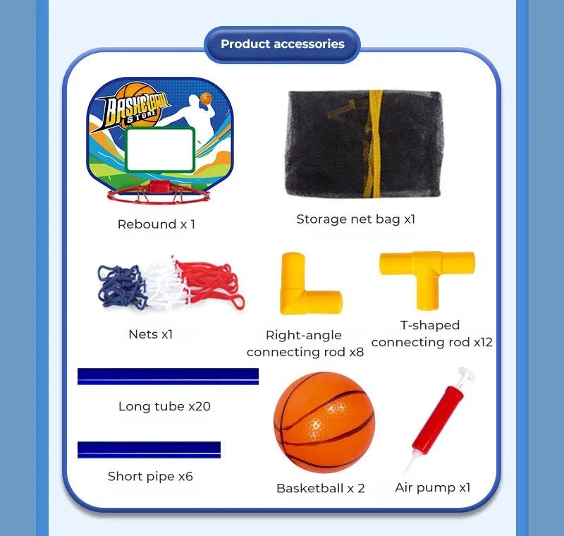 Kids Sports Toy Basketball Hoop Shooting Machine with Balls Air Pump Indoor Outdoor Arcade Games Set Training for Boys Girls