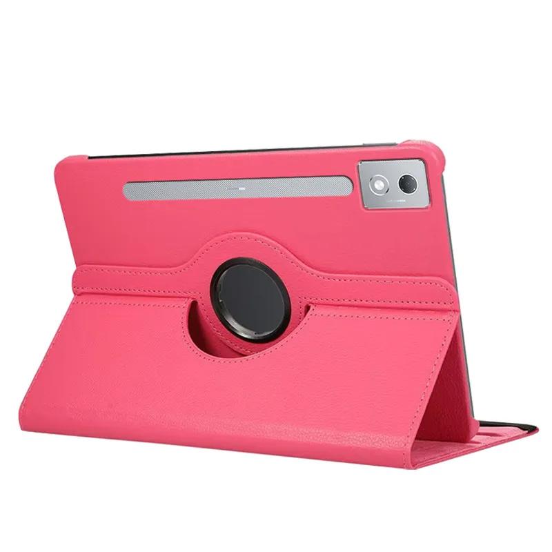 Für Lenovo Xiaoxin Pad Pro 12,7 Zoll 360 Grad drehbare Lederhülle mit Wake/Sleep TB373FU/TB375FC Funda