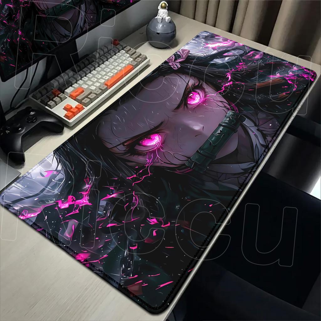 New Kawaii Girl Nezuko Kamado Mouse Pad Laptop Anime HD Print Gaming Keyboard Carpet Demon Slayer Mousepad PC Cute Game Desk Mat