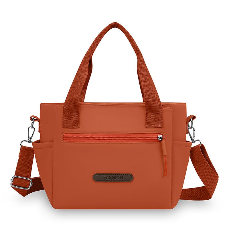Nylon Shoulder Bag Women's Tote Bag Solid Color Portable Crossbody Bag
