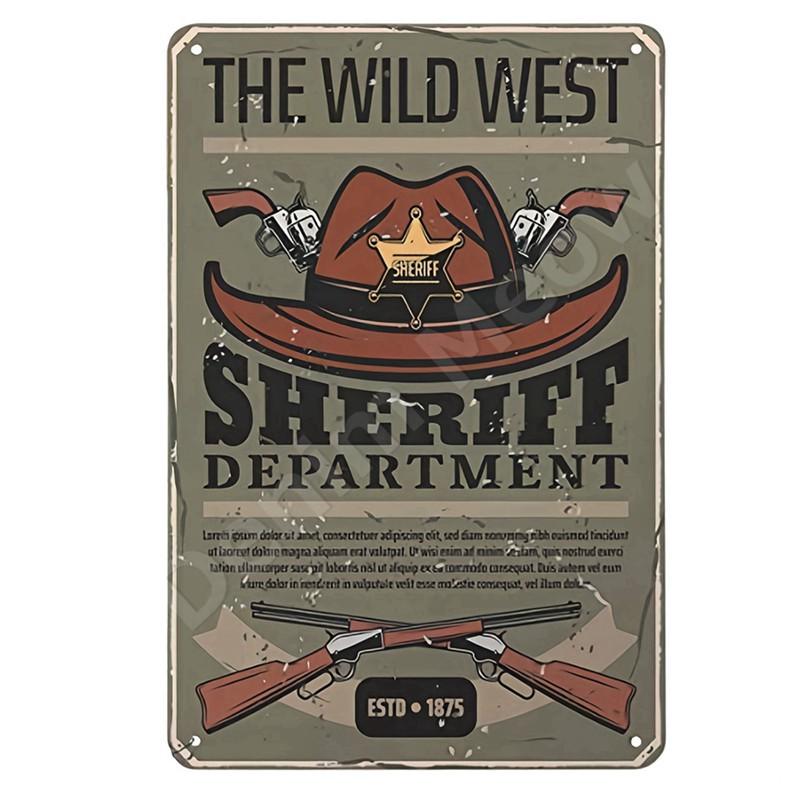 West Cowboy Tin Sign, I'm Your Huckleberry Vintage Metal Sign, Wall Art Poster, Dominic Sign for Bar, Garage, Cafe, Decor