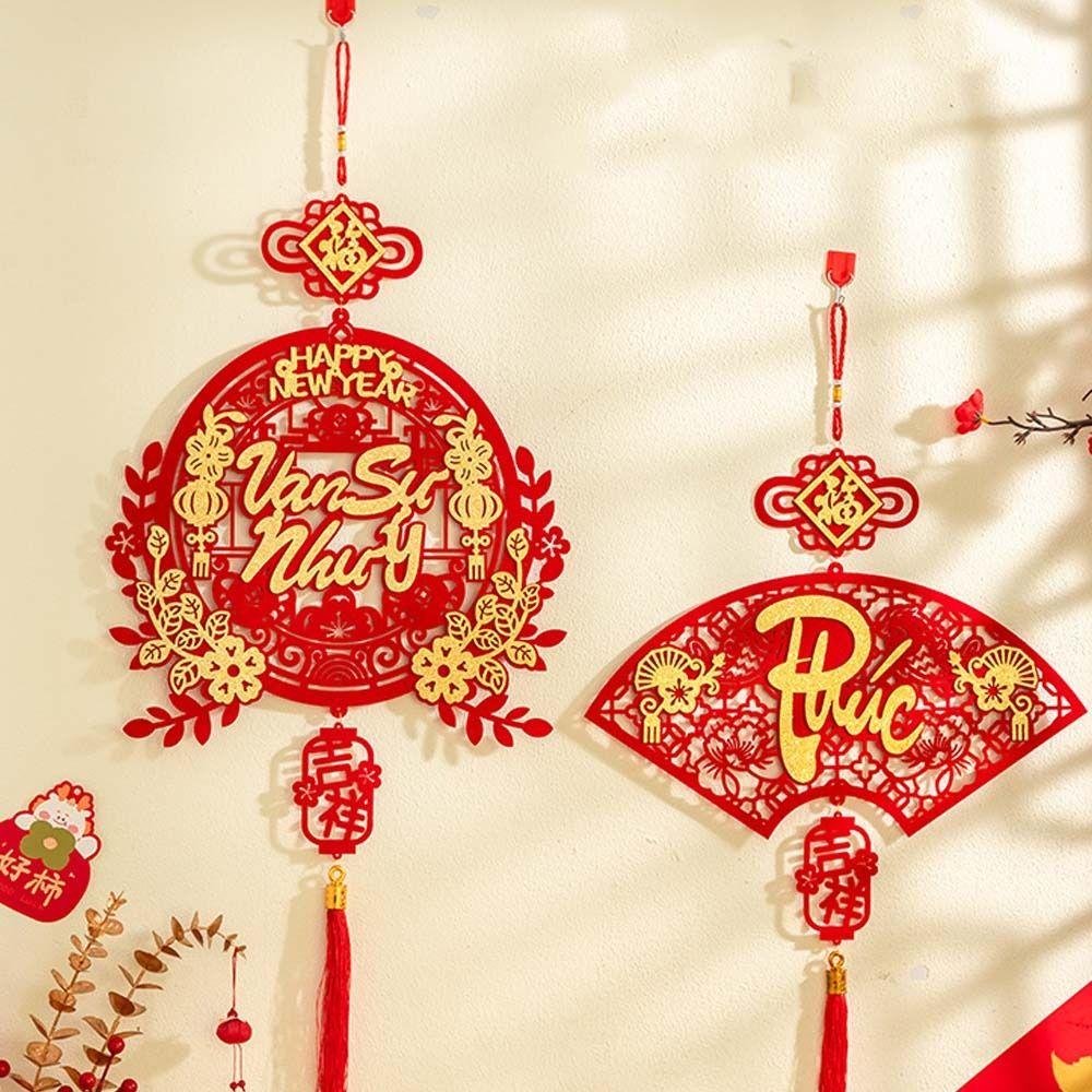 Traditional Vietnam Lucky Ornament Chinese Style Fu Character Pendants  Wedding Birthday