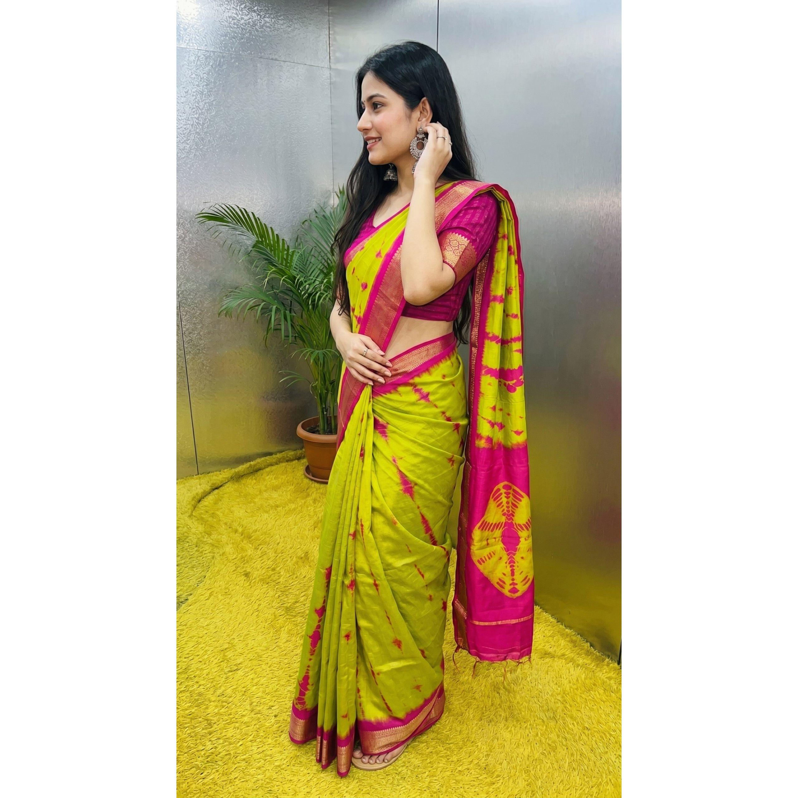NEW LAUNCH – Designer Freehand Dola Silk Saree Collection