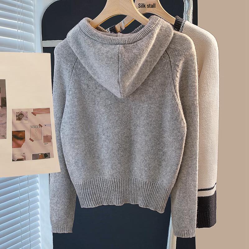 Women's Loose Fit Drawstring Hooded Sweater