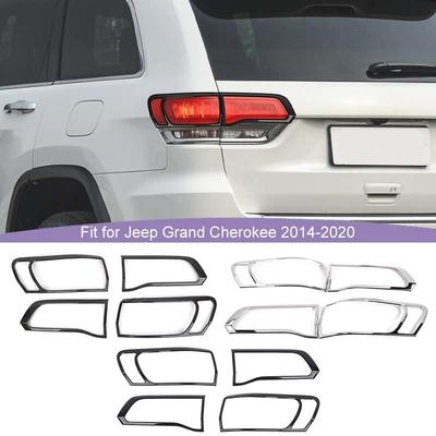 Car Tail Light Cover Decorative Stickers For Jeep Grand Cherokee 2014-2020 Car Exterior Accessories, ABS Plastic