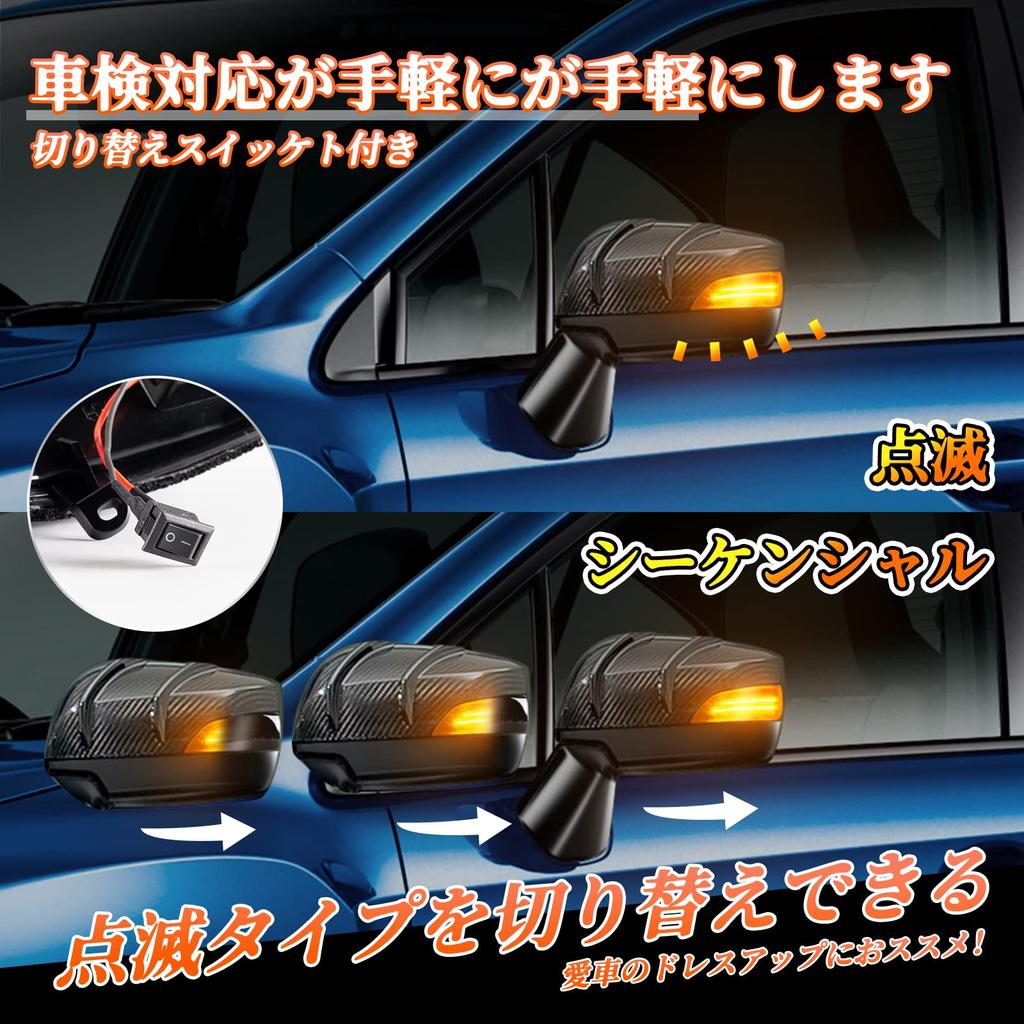 POPMOTORZ Subaru WRX S4 STI VAG/VAB Tipo Levorg VM Tipo Flujo Espejo Lateral de Puerta