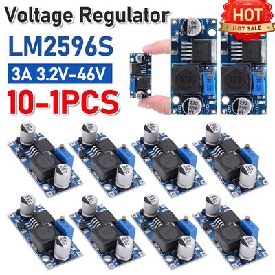 1-10PCS LM2596 Convertisseur Buck CC vers CC Régulateur de Tension 3A Réglable Module d'Alimentation Abaisseur 24V 12V 5V 3V Pour Arduino