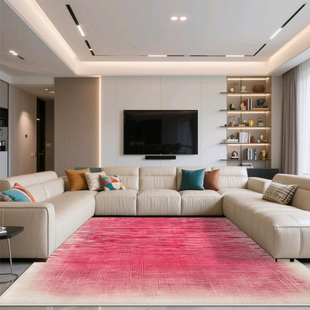 Modern Style Solid Color Living Room Home Rug Gradient Non-slip Cute Girl Room Decor Bedend Carpet Easy Clean Entrance Door Mat
