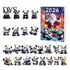 Collectible Panda Box Set Advent Calendars 2026, 2D Acrylic Cute Hanging Ornaments for Animal Xmas Tree, 24 Days Christmas Countdown Calendar,