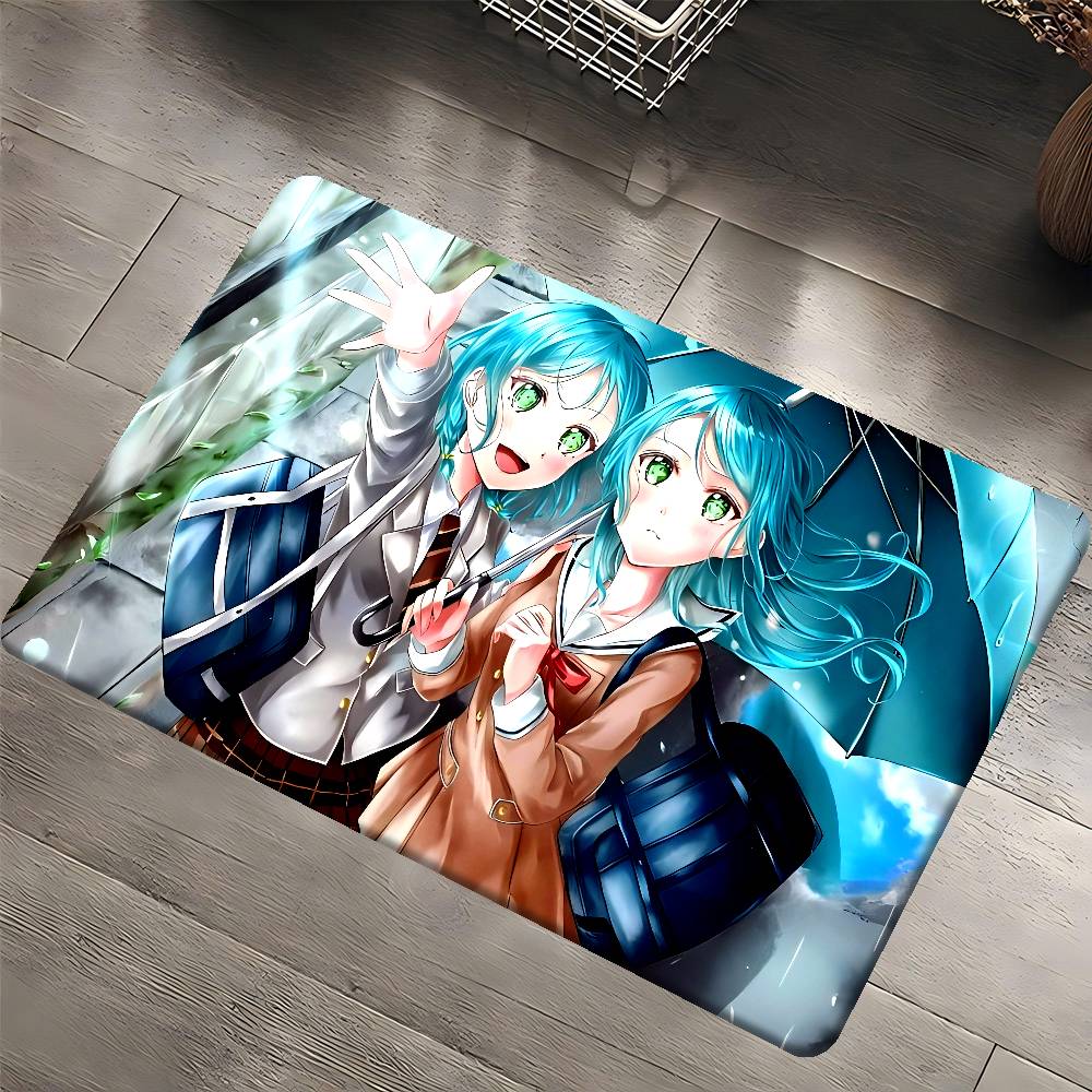 S-sayo Hikawa Floor Mat Retro Multiple Choice Living Room Kitchen Rug Non-Slip Modern Home Decor