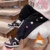 2023 Winter Kids' Fleece-Lined Cartoon Harem Sports Pants