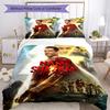 Warner Bros. Travaux (5) Ensemble de literie personnalisable avec votre nom Housse de couette respirante avec taies d'oreiller Décoration de maison Cadeau d'anniversaire