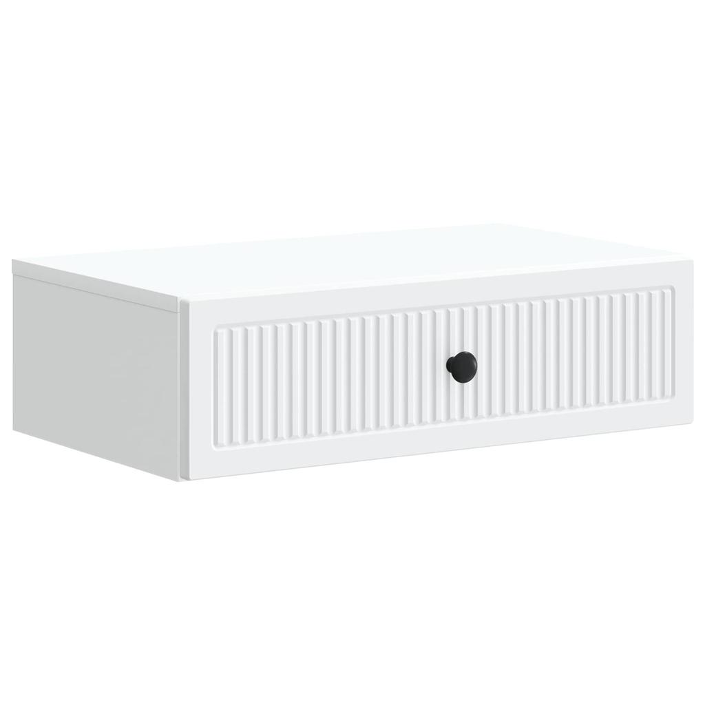 Wall Mounted Side Table White 59 x 34.5 x 17 cm