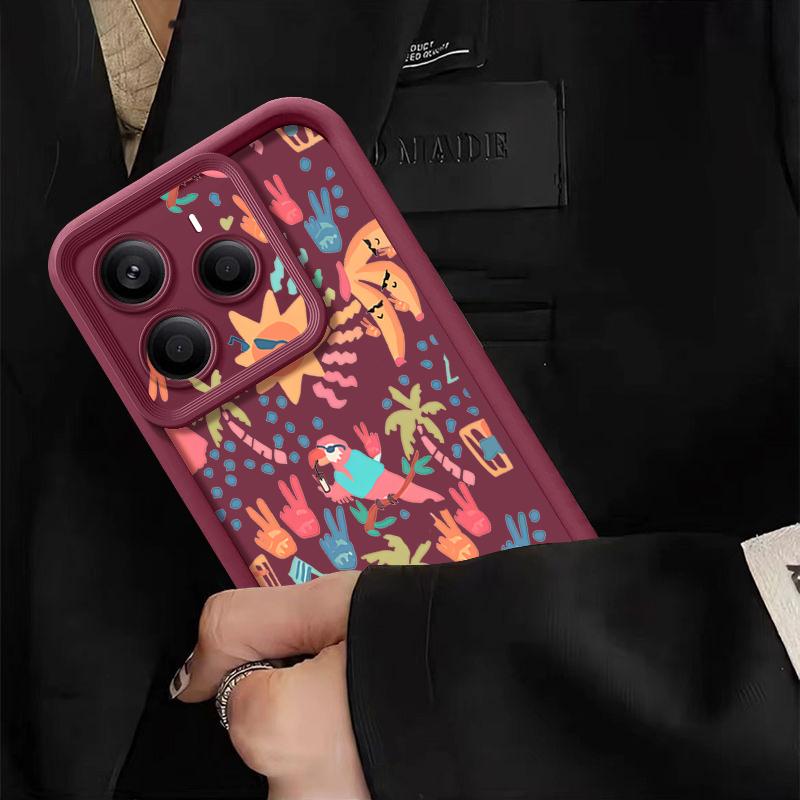 Colorful Cartoon Pattern Case For Xiaomi Redmi Note 14 13 Pro 5G 4G 12 11 Funda Xiaomi 14T 13T 11T Pro Shockproof Bumper Silicone Cover