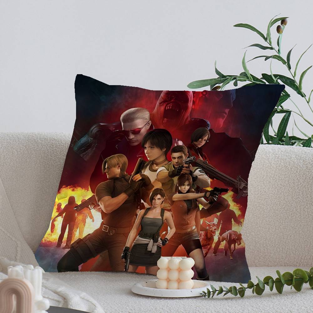Hot Game R-Resident E-Evil Pillow Gift Home Office Decoration Bedroom Sofa Car Cushion Cover Case 45x45