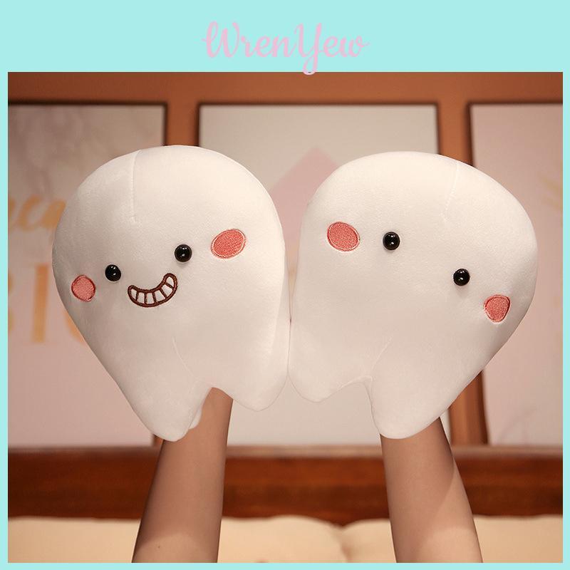 Peluche personalizzato a forma di dente dei cartoni animati, regalo e decorazione perfetti per lo studio dentistico