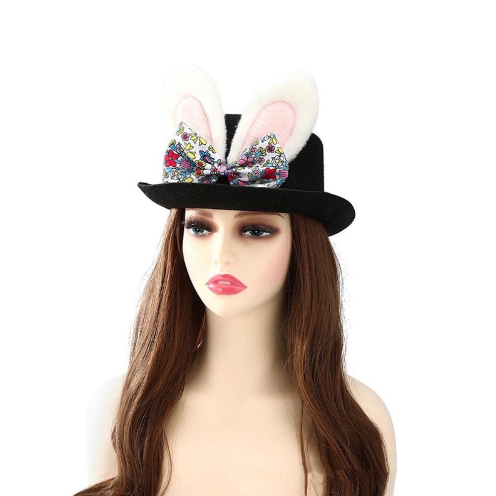 Favors Black Color Easter Hat Role Play Dress Up Photo Prop Stage Performance Cosplay Top Hat Easter Event