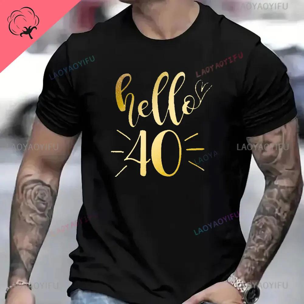 Vintage 1984 Birthday Cotton T Shirts for Men Women Short Sleeve Clothing Retro Tshirts Born in 1984 Clothes for Men Tops Tee