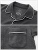 Kaitak Family Unisex Super Cardboard Knit Long Sizes LL Charcoal 5-Star Hotel-Style Pajamas, Men's Shirt, Sleeve, Fall/Winter, M, L, (LL, (Shirt))