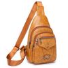 Women's Vintage Chest Pack Retro PU Leather Shoulder Crossbody Chest Bags Women Messenger Pouch Female Handbags Designer
